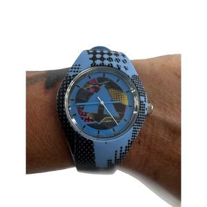 Women’s Airwalk Light Purple Pink Black Rubber Watch 2015 Skater